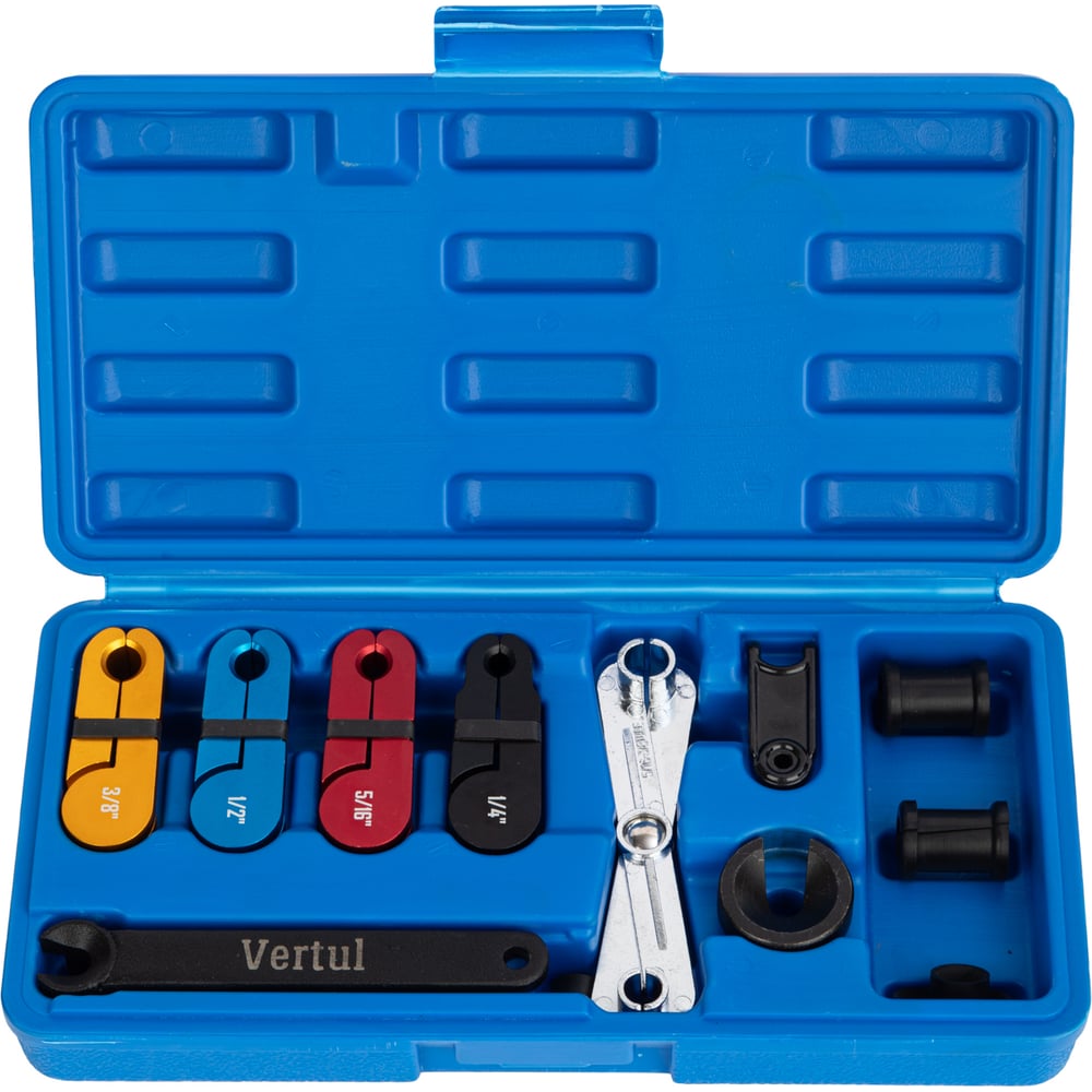 Изображение товара Набор для разъединения топливных систем и систем кондиционирования VERTUL 14 предметов VR50240 Изображение товара Набор для разъединения топливных систем и систем кондиционирования VERTUL 14 предметов VR50240
