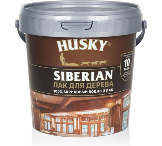 Изображение товара Лак для дерева акриловый HUSKY SIBERIAN цвет Пассифлора 0,9л 37238