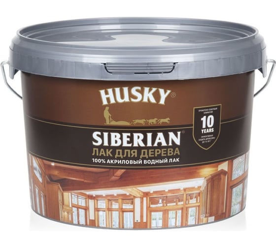 Изображение товара Лак для дерева акриловый HUSKY SIBERIAN цвет Лесная ежевика 2,5л 37257