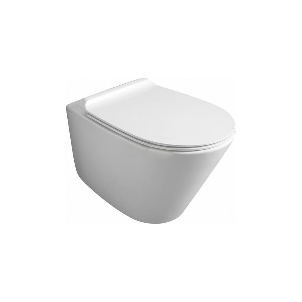 Подвесной унитаз SIMAS GAMBASSI Rimless 56.5x37.5x34, белый GA 18 bia