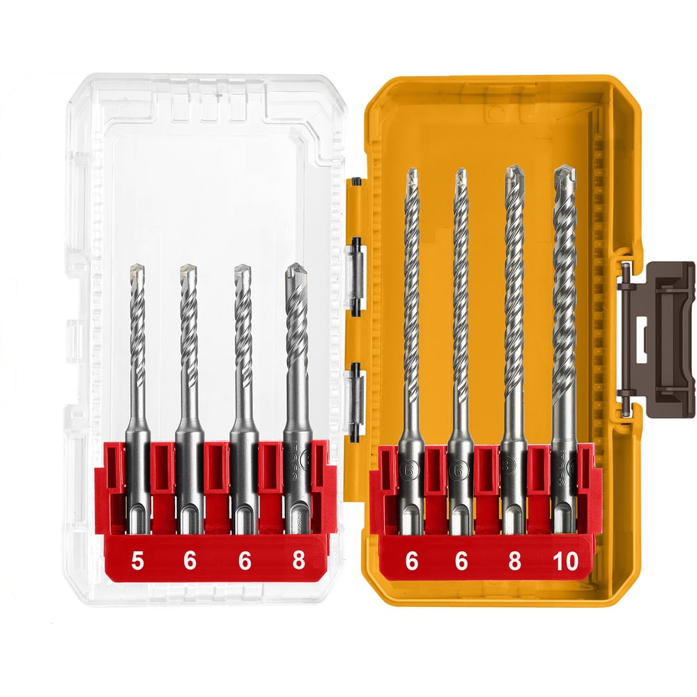 Изображение товара Набор сверл INGCO SDS-plus 8 шт INDUSTRIAL AKDL11806
