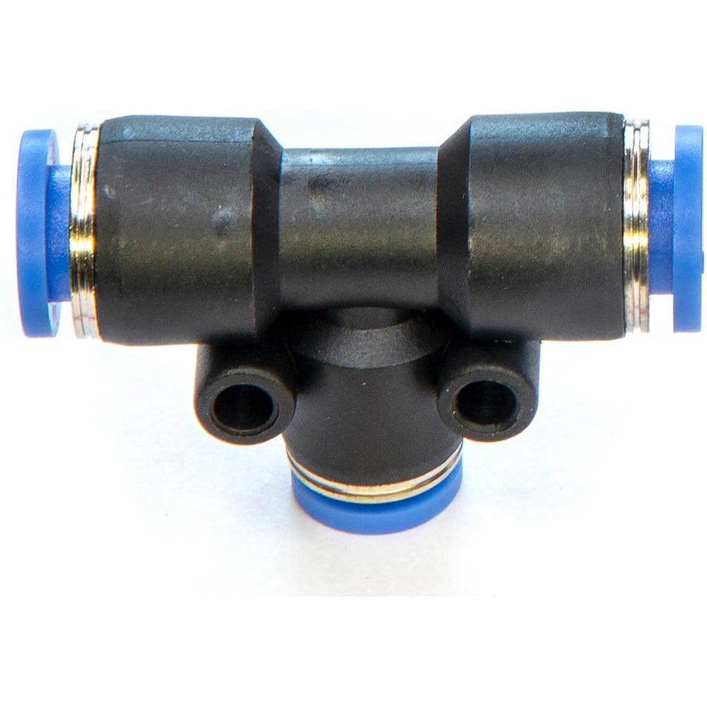 Изображение товара Фитинг пневматический цанговый пластиковый Т-образный переходной HIMPT PUT 06-4 10 шт 00-00026771