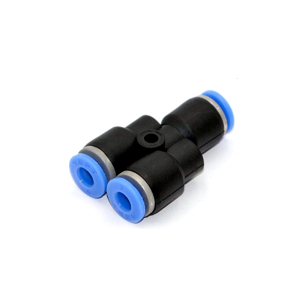 Изображение товара Фитинг пневматический цанговый пластиковый Y-образный HIMPT PY 4 10 шт 00-00026784