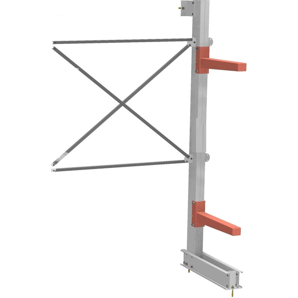 Изображение товара Консольный стеллаж УЗТСО Доп.Секция (ВхШхГ) 2500х1000х1200мм 2 яруса консолей 6988176317921