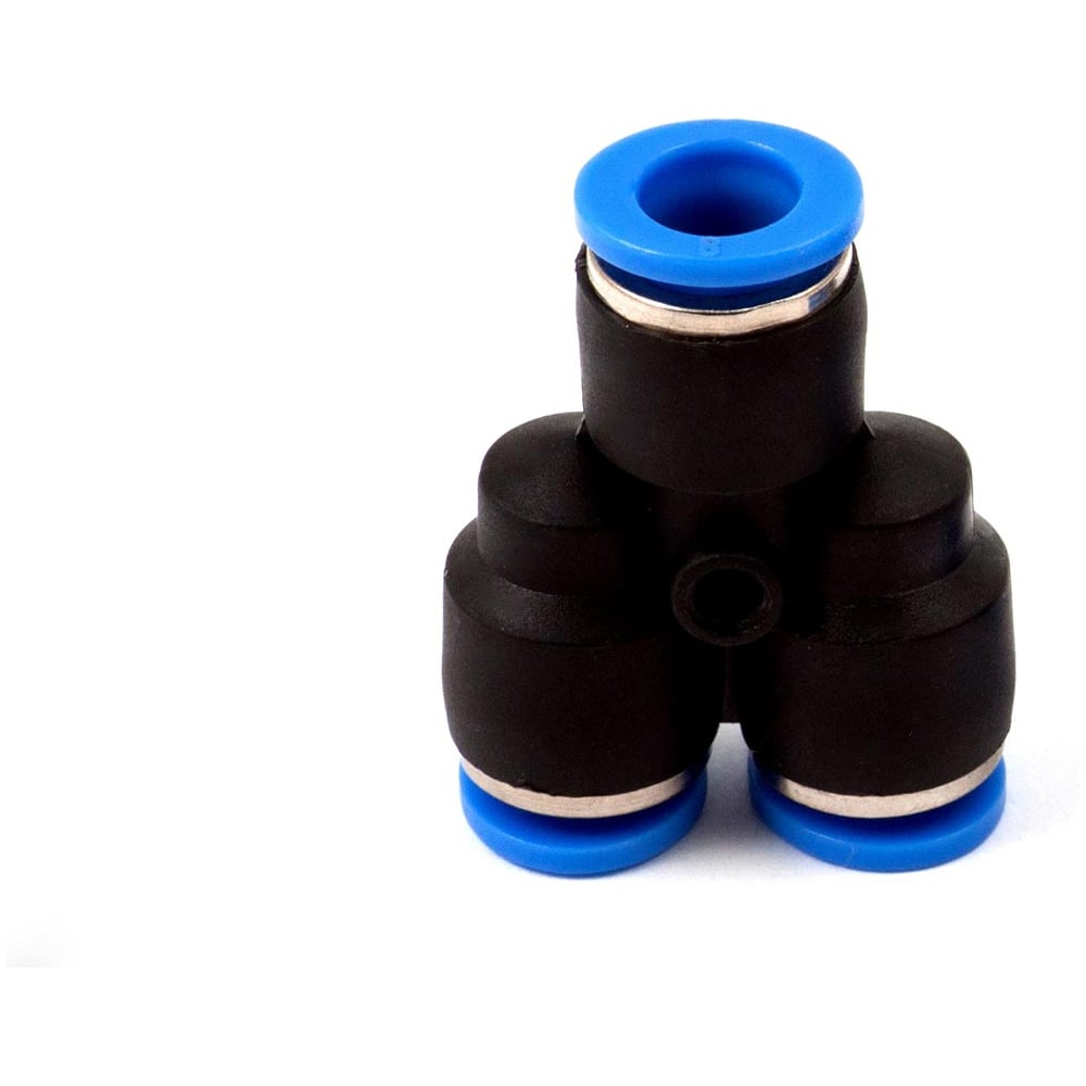 Изображение товара Фитинг пневматический цанговый пластиковый Y-образный HIMPT PY 8 10 шт 00-00026781