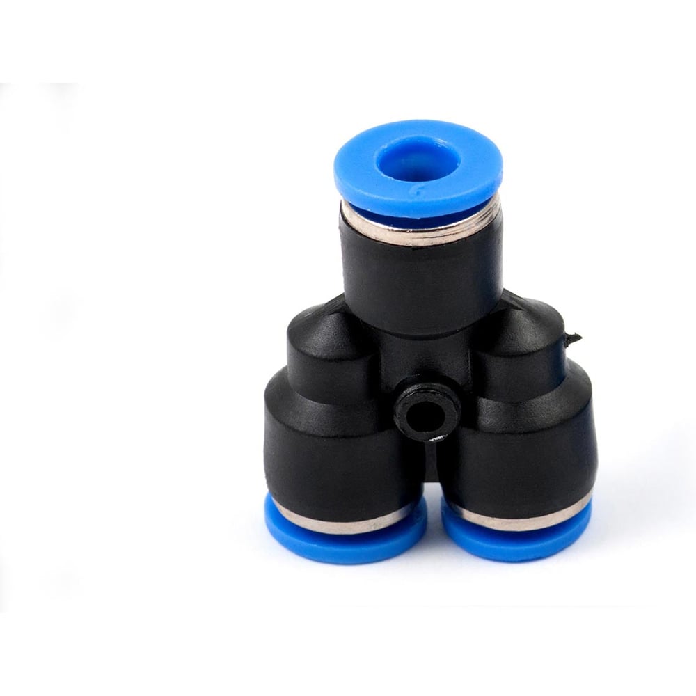 Изображение товара Фитинг пневматический цанговый пластиковый Y-образный HIMPT PY 6 10 шт 00-00026780