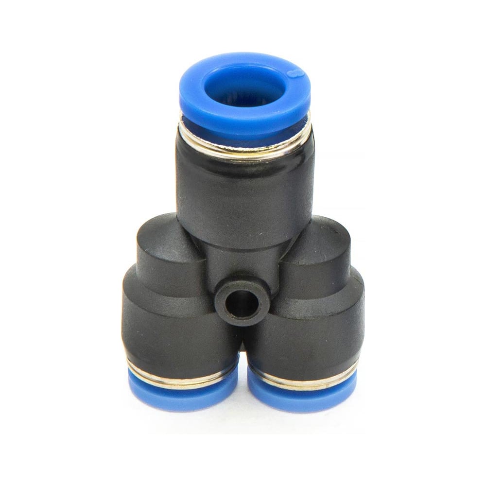 Изображение товара Фитинг пневматический цанговый пластиковый Y-образный переходной HIMPT PW 8-6 10 шт 00-00026786