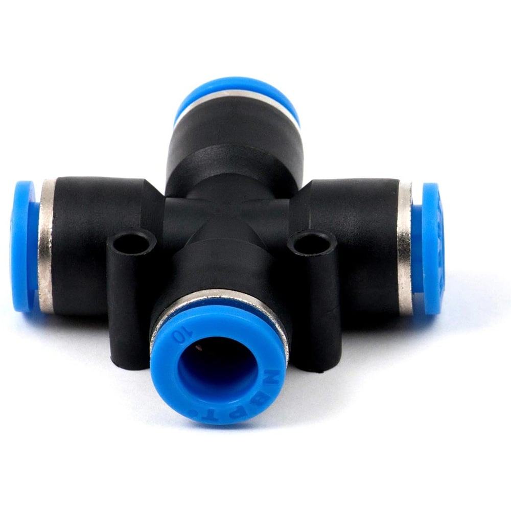 Изображение товара Фитинг пневматический HIMPT PZA 10 5 шт X-образный крестовина