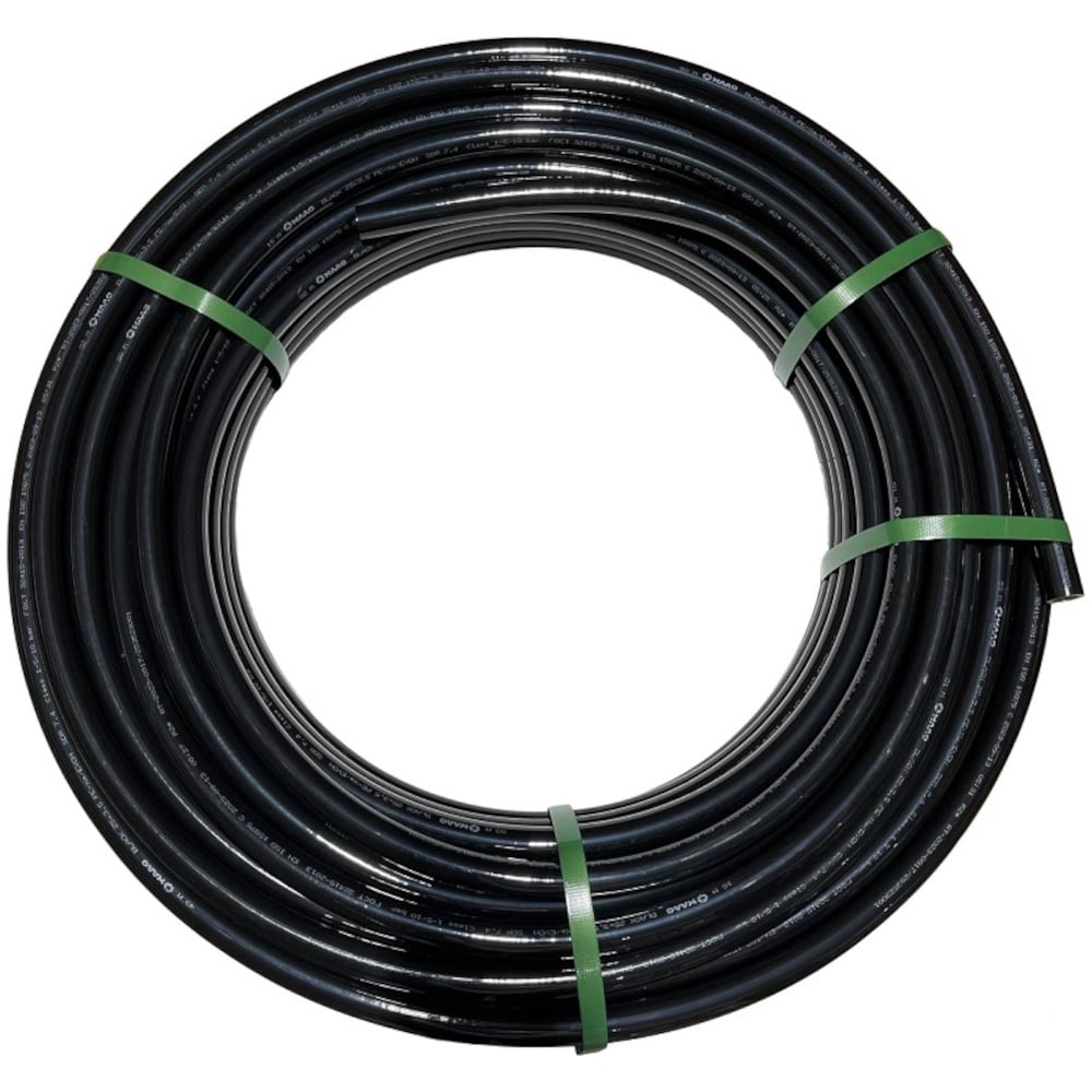 Изображение товара Труба из сшитого полиэтилена WAAG Black DN25 x 3,5 PN10 (бухта 50 м), PE-Xa / EVOH, черная WG.1135615
