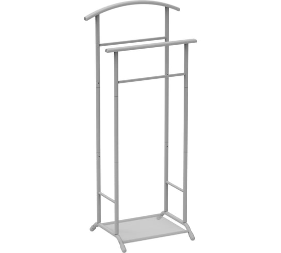 Изображение товара Вешалка костюмная напольная с полкой-текстилен Nika ВКН2П-С/МС матовый серый ВКН2П-С