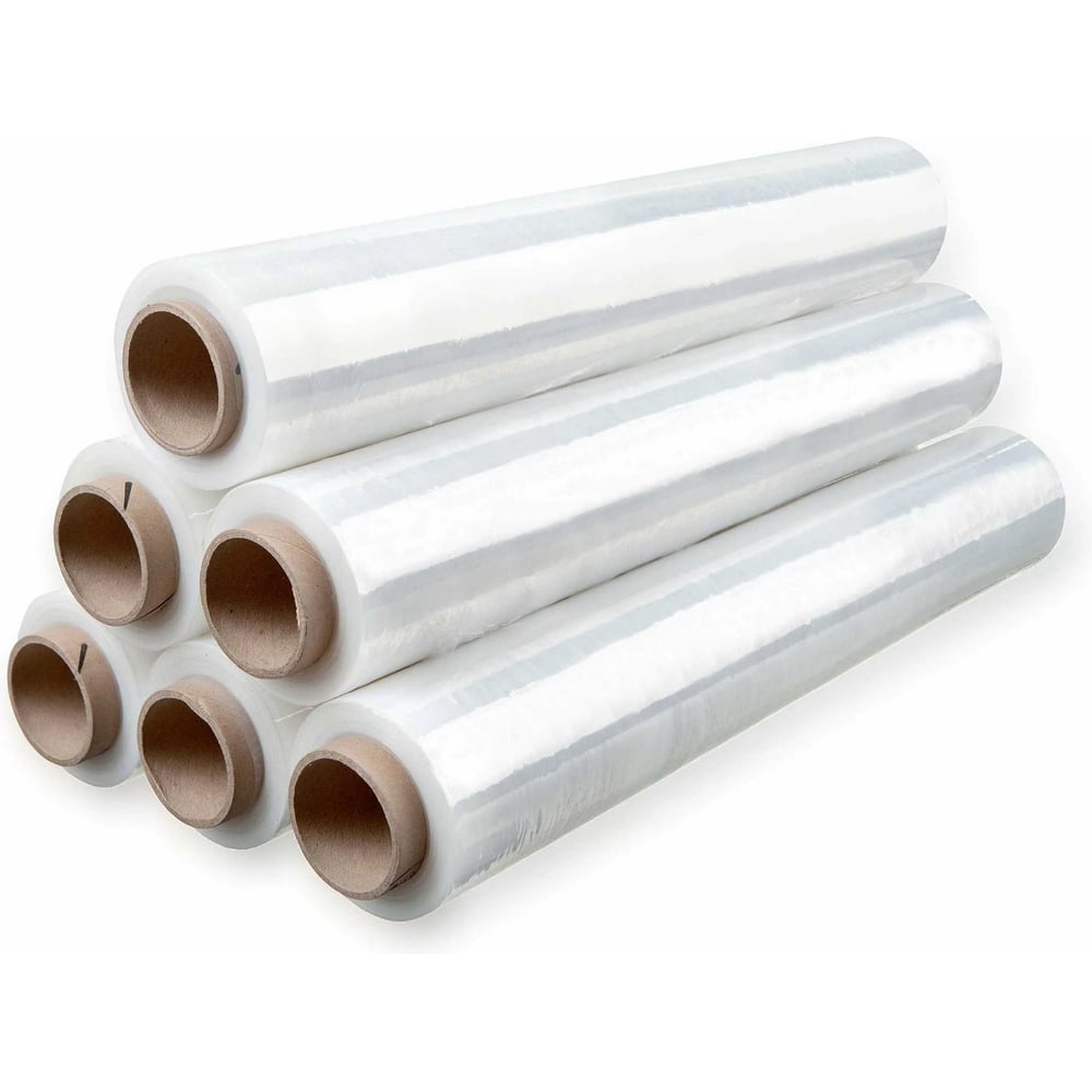 Изображение товара Стрейч-пленка ООО Гранд Пак первичное сырье 20 мкм, 50 см, 1 кг нетто в упаковке, 6 шт. 16811