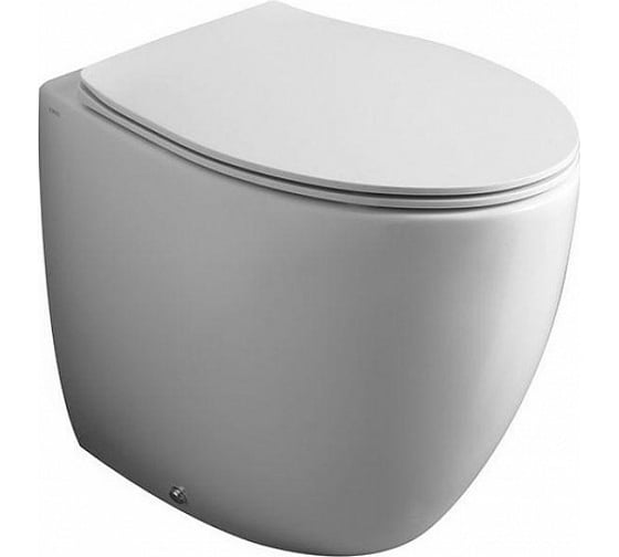 Изображение товара Приставной унитаз SIMAS BORMIO выпуск в пол или в стену, белый BR 01 bia