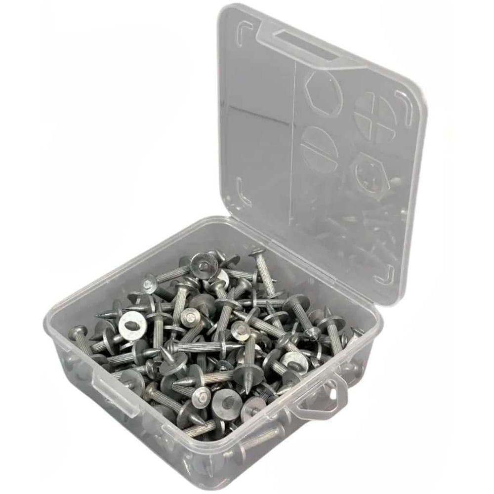 Изображение товара [Метизы] Гвоздь-дюбель 23 Болта 4, 5х50 - оцинкованный в органайзере, 50 шт.