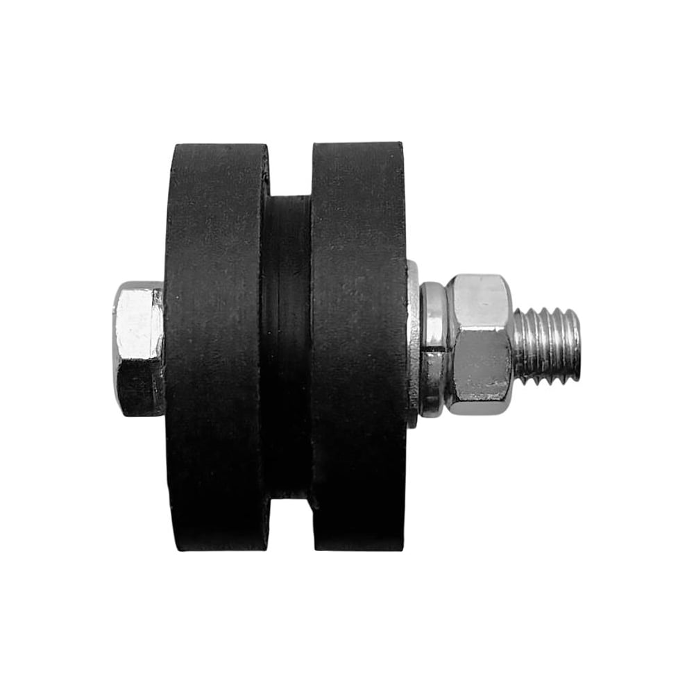 Изображение товара Ролик чёрный для откатных ворот под полосу d40 капролон 2 шт