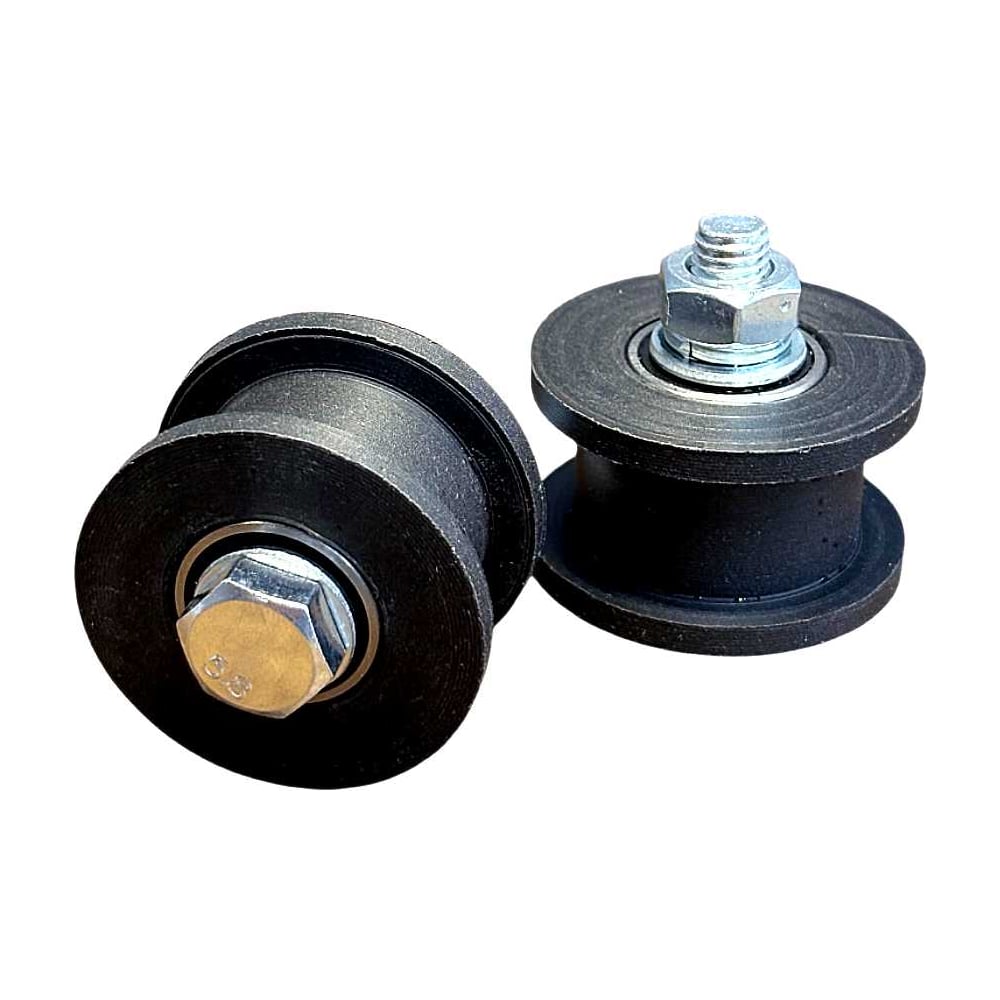 Изображение товара Ролик чёрный для ворот 23 Болта d 50 под трубу 20х20 капролон 2 шт Ч2505ф2