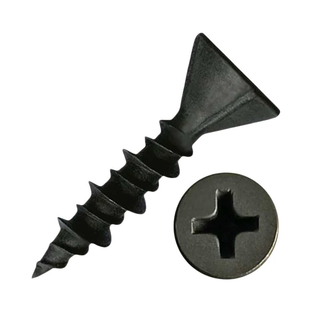 Изображение товара Саморез для ГВЛ 3,9х19 чёрный PH2 потайная головка 50 шт Изображение товара Саморез для ГВЛ 3,9х19 чёрный PH2 потайная головка 50 шт