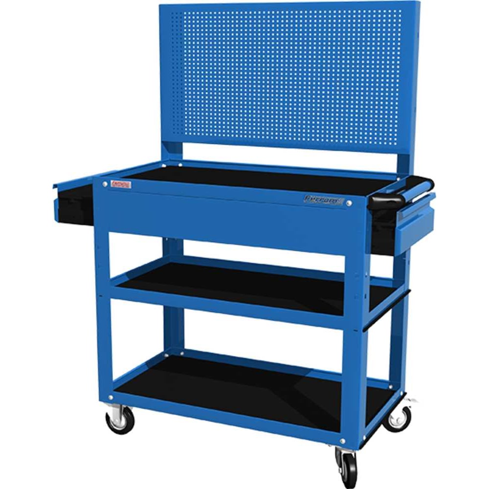 Изображение товара Тележка открытая FERRUM 3 полки, 2 ящика и перфорация 950х486х1360 02.232Р-5015