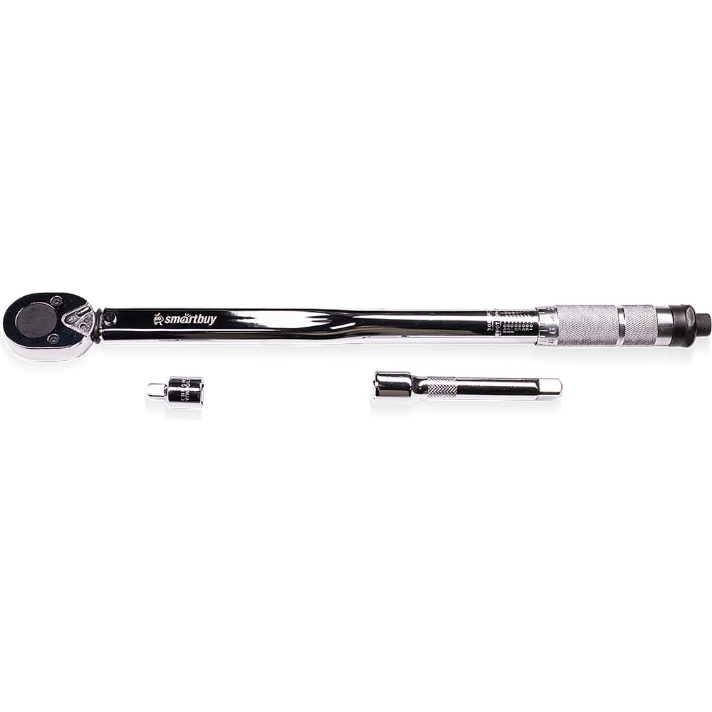 Изображение товара Динамометрический ключ Smartbuy 425 мм, 13Нм-203Нм, переходник, удлинитель 1/2-3/8, 45 зуб, Tools SBT-SDK-3P1