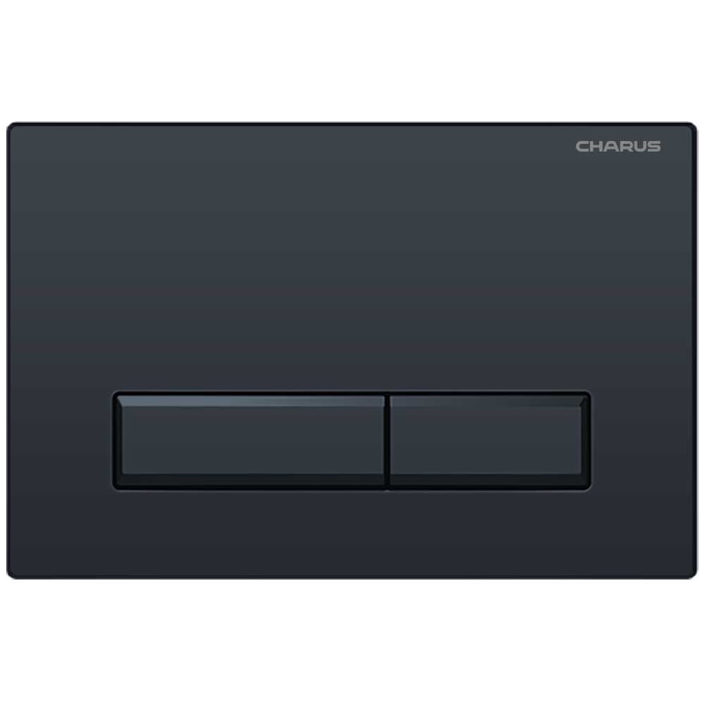 Изображение товара Клавиша для инсталляции TM Серия: RAIDEN Материал: Пластик ABS Тип: Механический Размер: 245*165*9,5 Цвет: Черный матовый CHARUS FP.321.DW.01