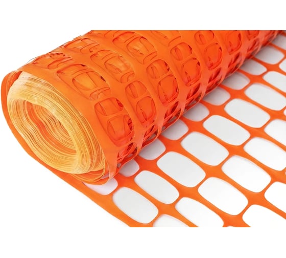 Изображение товара Сетка для ограждения пластиковая Sebmet 1х50 м оранжевая ячейка 100х40 TD069010050