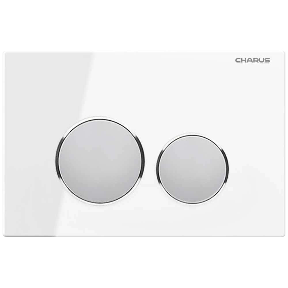 Изображение товара Клавиша для инсталляции CHARUS Tiemme BAGLIORE Закаленное стекло 248,5*168,5*14,4 Белое стекло FP.330.WHITE.10