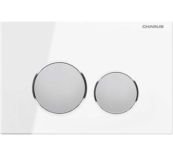 Изображение товара Клавиша для инсталляции CHARUS TM (Серия: BAGLIORE, материал: Закаленное стекло, тип: Механический, цвет: Белое стекло) FP.330.WHITE.10