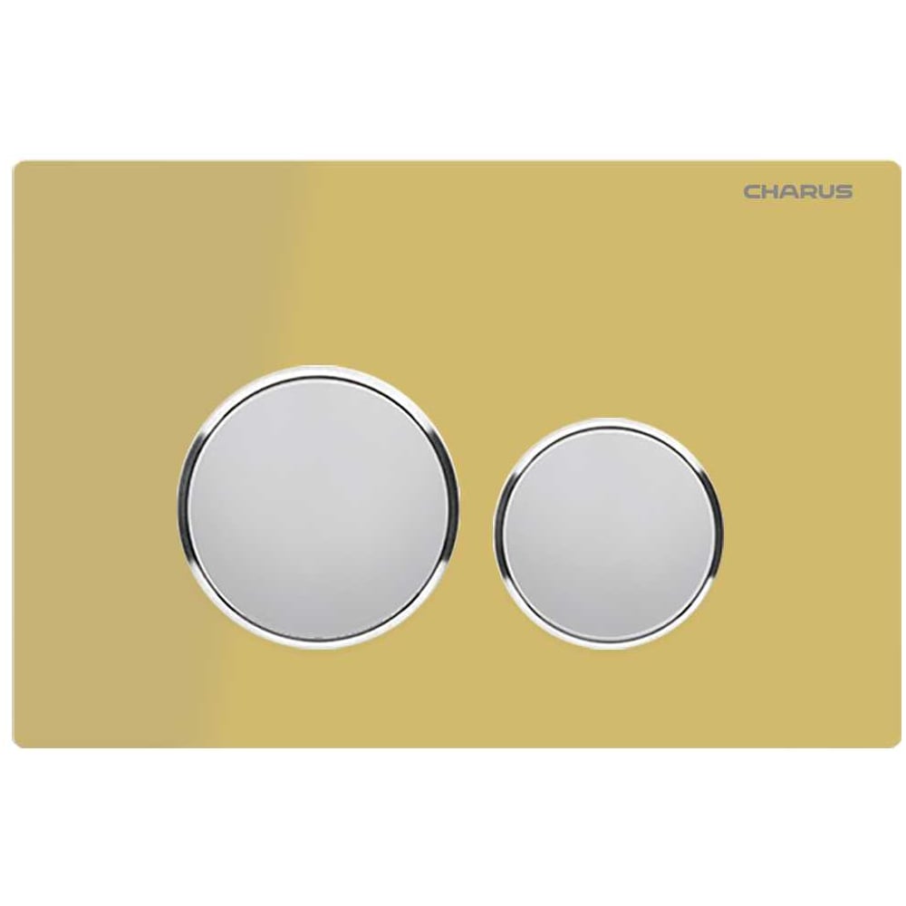 Изображение товара Клавиша для инсталляций CHARUS BAGLIORE Закаленное стекло желтого цвета