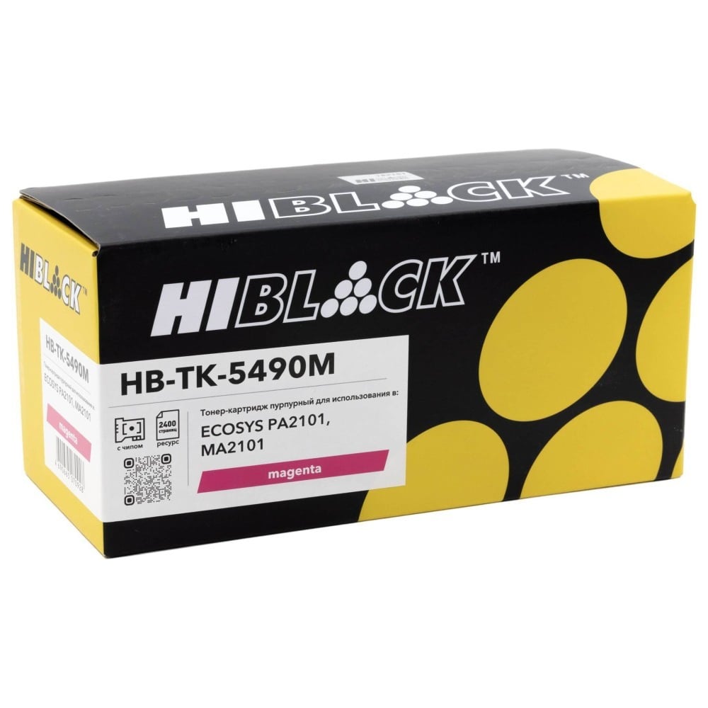Тонер-Картридж Hi-Black для Kyocera ECOSYS PA2101/MA2101, M, 2,4K HB-TK-5490M