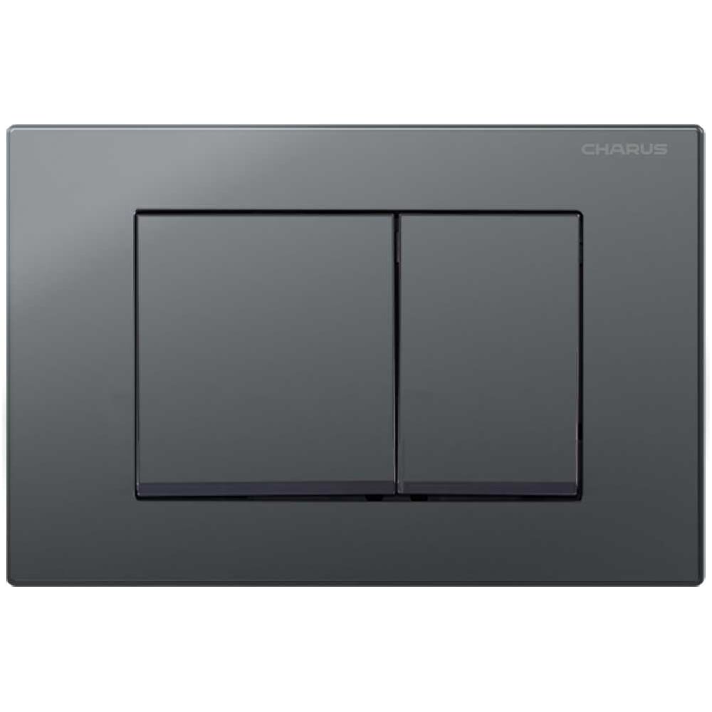 Изображение товара Клавиша для инсталляции CHARUS TM Серия: MINIMALISTA Материал: Пластик ABS Тип: Механический Размер: 245х165х11,7 Цвет: Графит FP.310.GRP.01