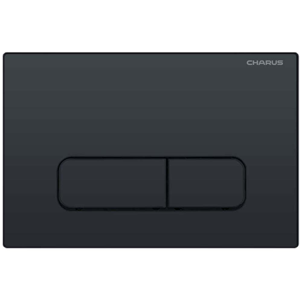 Изображение товара Клавиша для инсталляции CHARUS TM Серия: ELEGIA Материал: Пластик ABS Тип: Механический Размер: 245х165х12 Цвет: Черный матовый FP.320.DW.01
