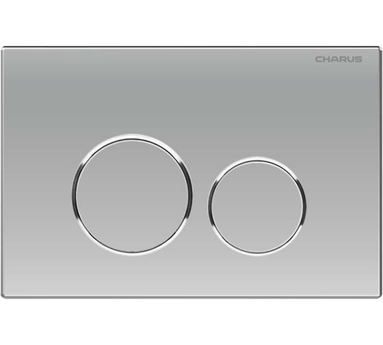 Изображение товара Клавиша для инсталляции TM CHARUS Серия: SPAZIO Материал: Пластик ABS+Хромированные кольца Тип: Механический Цвет: Хром матовый FP.330.46.01