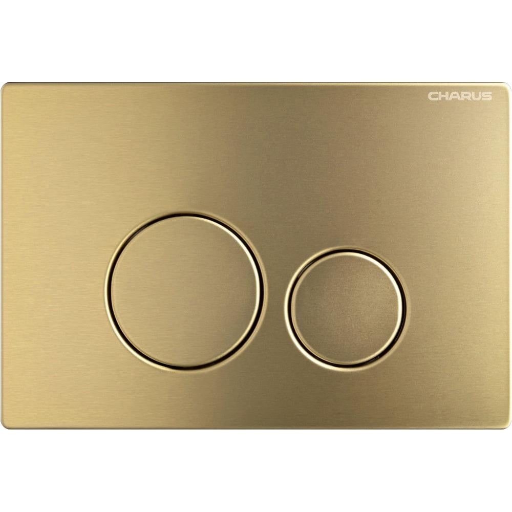 Изображение товара Клавиша для инсталляции CHARUS TM ROBUSTO, Нержавеющая сталь (SS 304), PVD Тип: Механический Размер: 245,5*165,5*6.8 Цвет: Брашированное золото FP.330.BTG.05