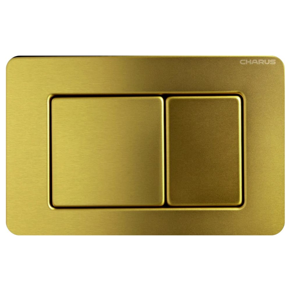 Изображение товара Клавиша для инсталляции CHARUS TM ROBUSTO, Нержавеющая сталь (SS 304) Тип: Механический Размер: 241*164*12 Цвет: Брашированное золото (Темное) FP.310.BG.05