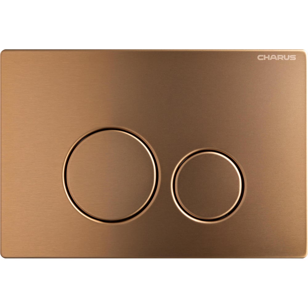 Изображение товара Клавиша для инсталляций CHARUS ROBUSTO Механическая, брашированная медь, 241x164x6,8 мм