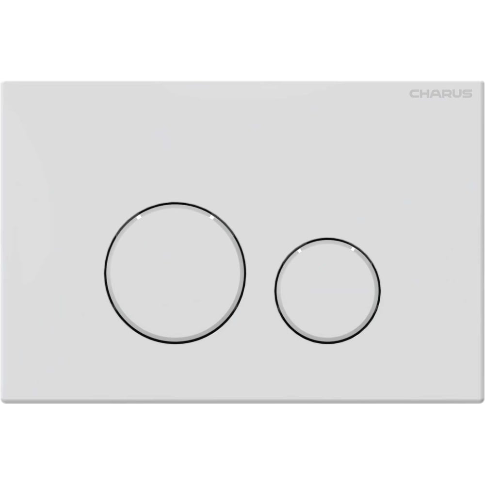 Изображение товара Клавиша для инсталляции CHARUS TM SPAZIO, Пластик ABS Тип: Механический Размер: 245*165*14,5 Цвет: Белый матовый FP.330.12.02