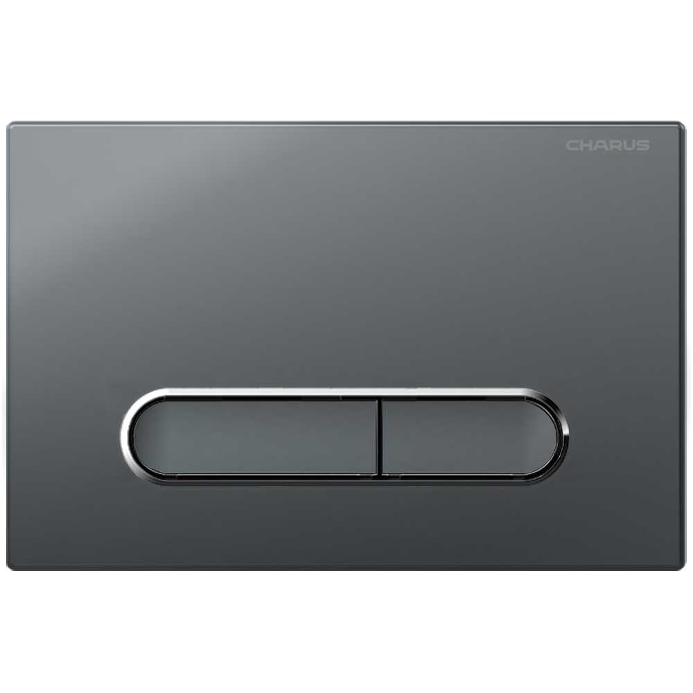 Изображение товара Клавиша для инсталляции CHARUS TM MAGNUS, Пластик ABS+Хромированная окантовка клавиш Тип: Механический Размер: 245*165*12,4 Цвет: Графит матовый FP.340.GRP.01