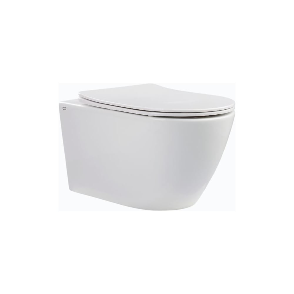 Изображение товара Безободковый подвесной унитаз CHARUS ESTELLA RIMLESS с горизонтальным выпуском в стену c легкосъемным сиденьем с функцией микролифт в комплектеТип смыва: Каскадный Размер:555х365х360 мм Материал:Санфарфор EWC700-121W