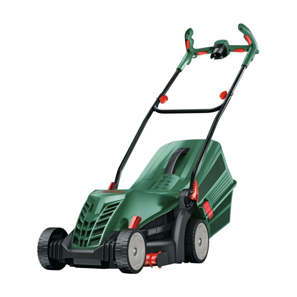 Изображение товара Электрическая газонокосилка Bosch UniversalRotak 37-555 для аккуратного газона Изображение товара Электрическая газонокосилка Bosch UniversalRotak 37-555 для аккуратного газона