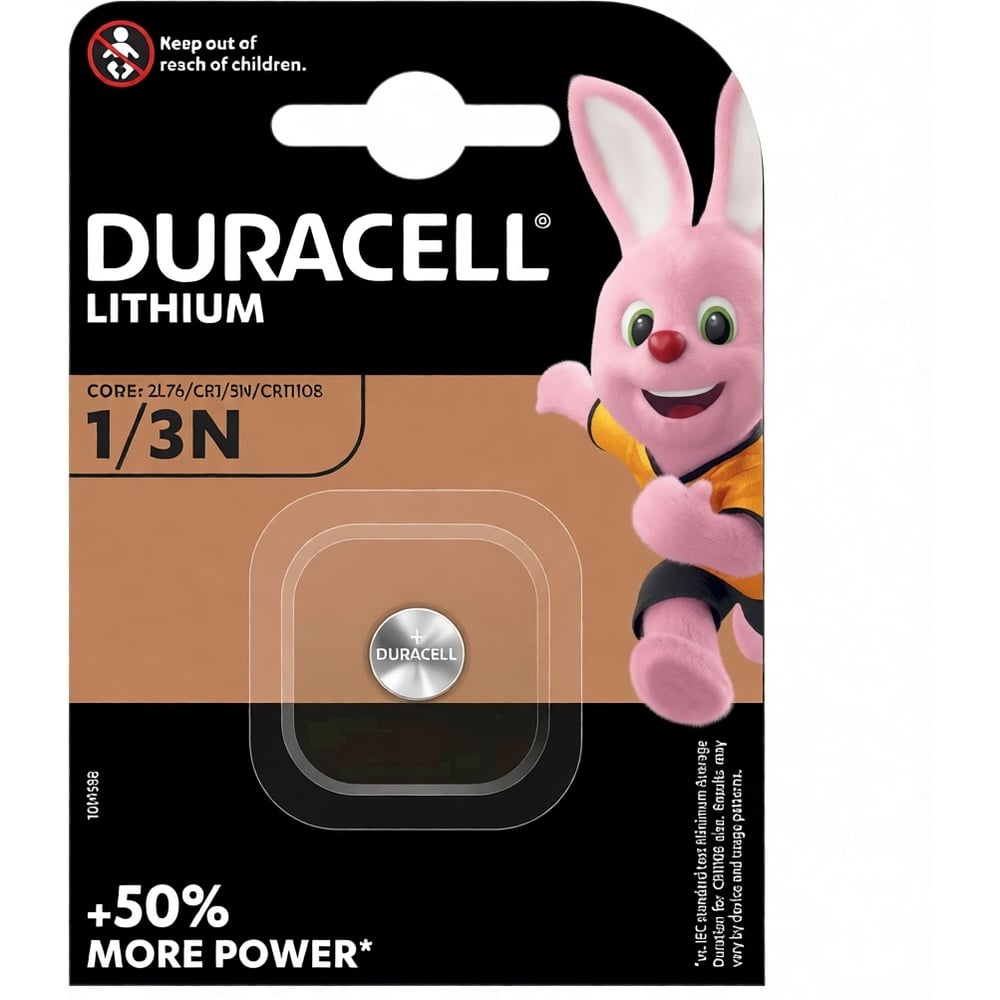 Изображение товара Батарейка Duracell Lithium CR1/3N BL1 RPL00540 Изображение товара Батарейка Duracell Lithium CR1/3N BL1 RPL00540