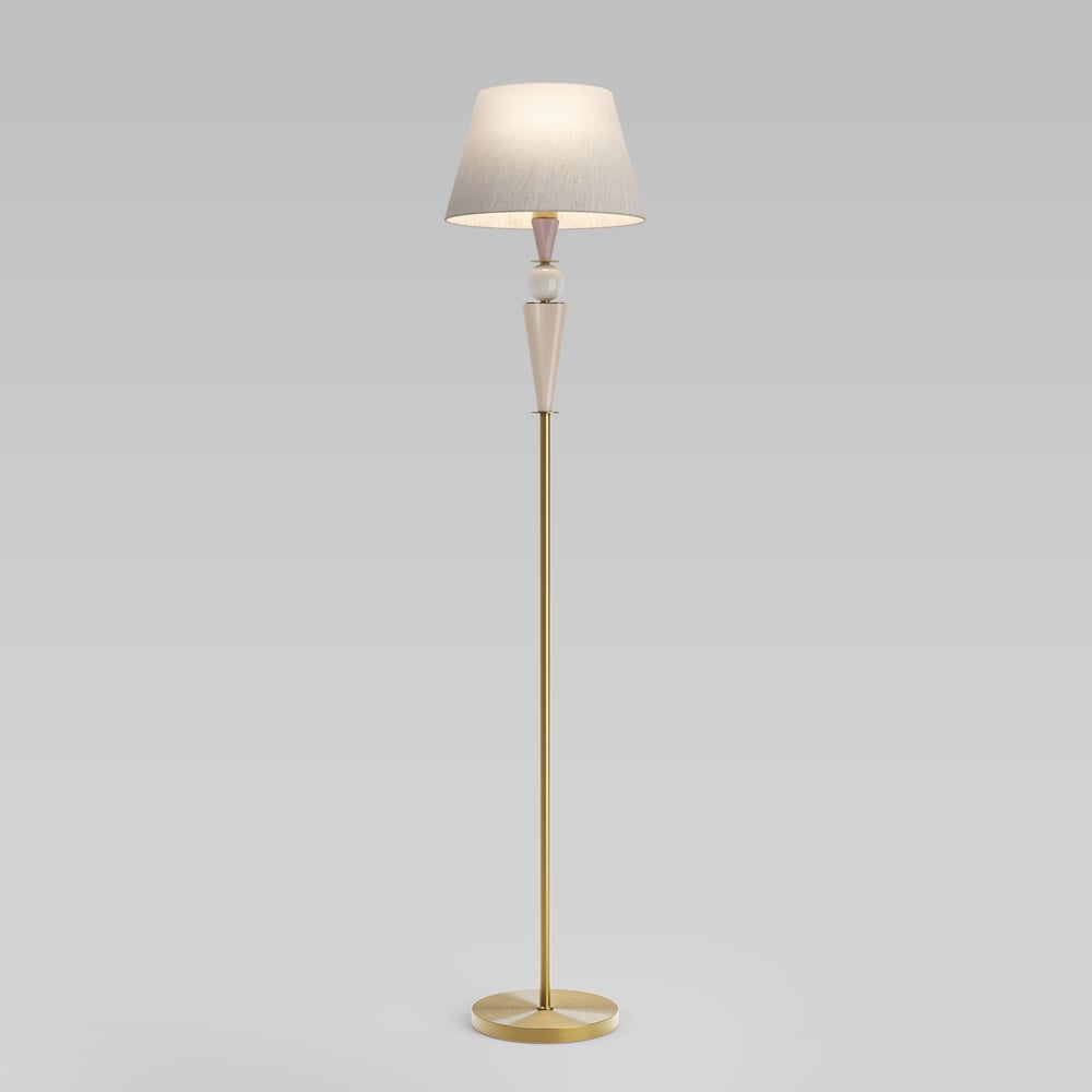 Изображение товара Торшер Eurosvet Teja E27, с декором из керамики, латунь 109014 a072041