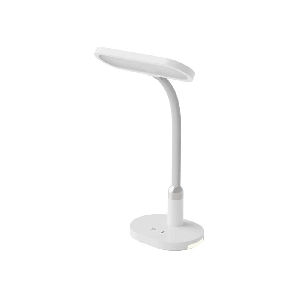 Изображение товара Светильник настольный Ultraflash UF-804 C01 белый (Led, овал, 12Вт, 3 ур. яркости, ССТ) 15720