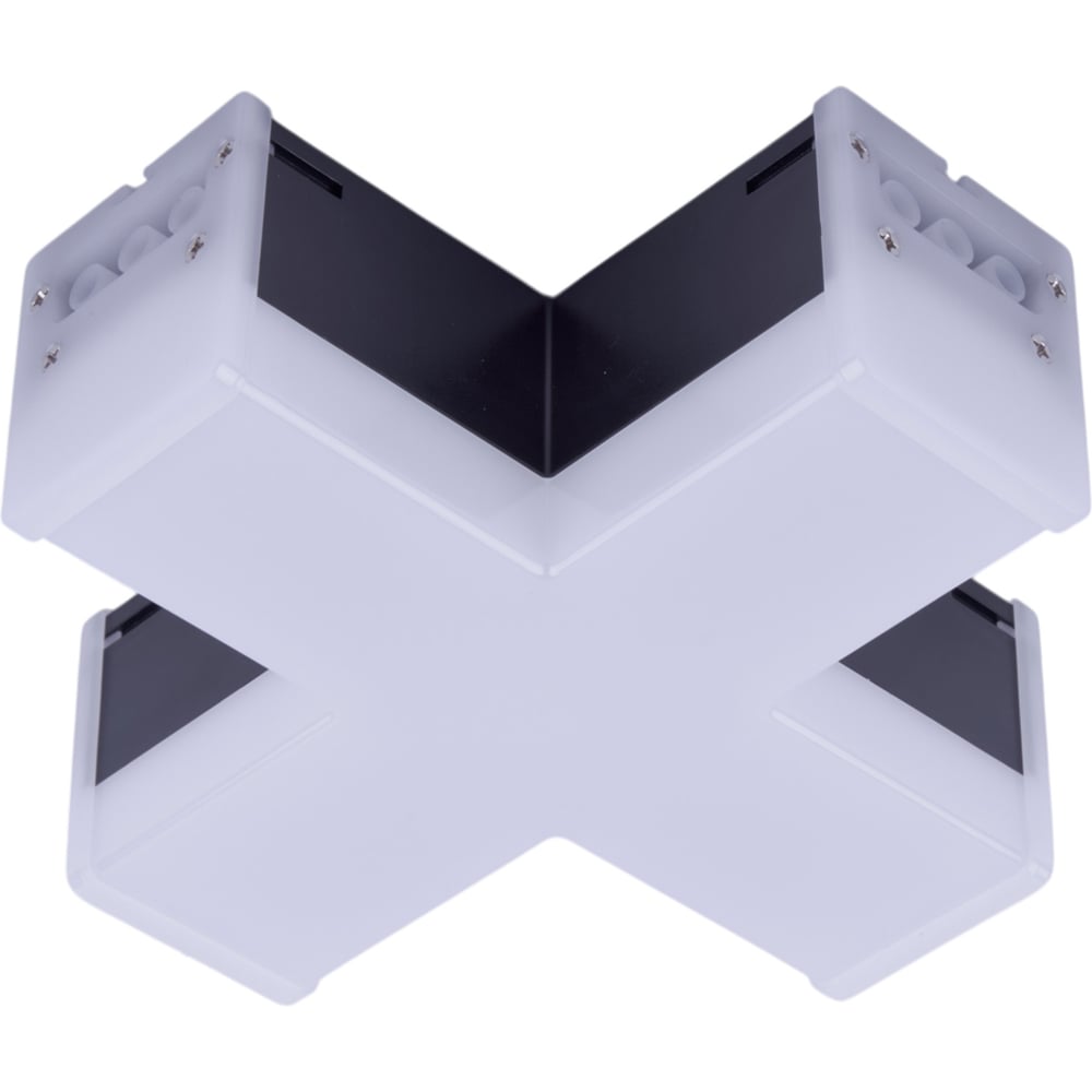 Изображение товара Светильник светодиодный X-образный Uniel ULO-N11X-12W/4000K IP40 черный UL-00013261