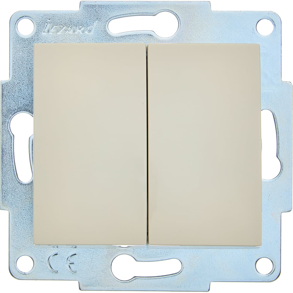 Изображение товара Механизм выключателя двойного Lezard ASTI крем 7081-0388-101 Изображение товара Механизм выключателя двойного Lezard ASTI крем 7081-0388-101