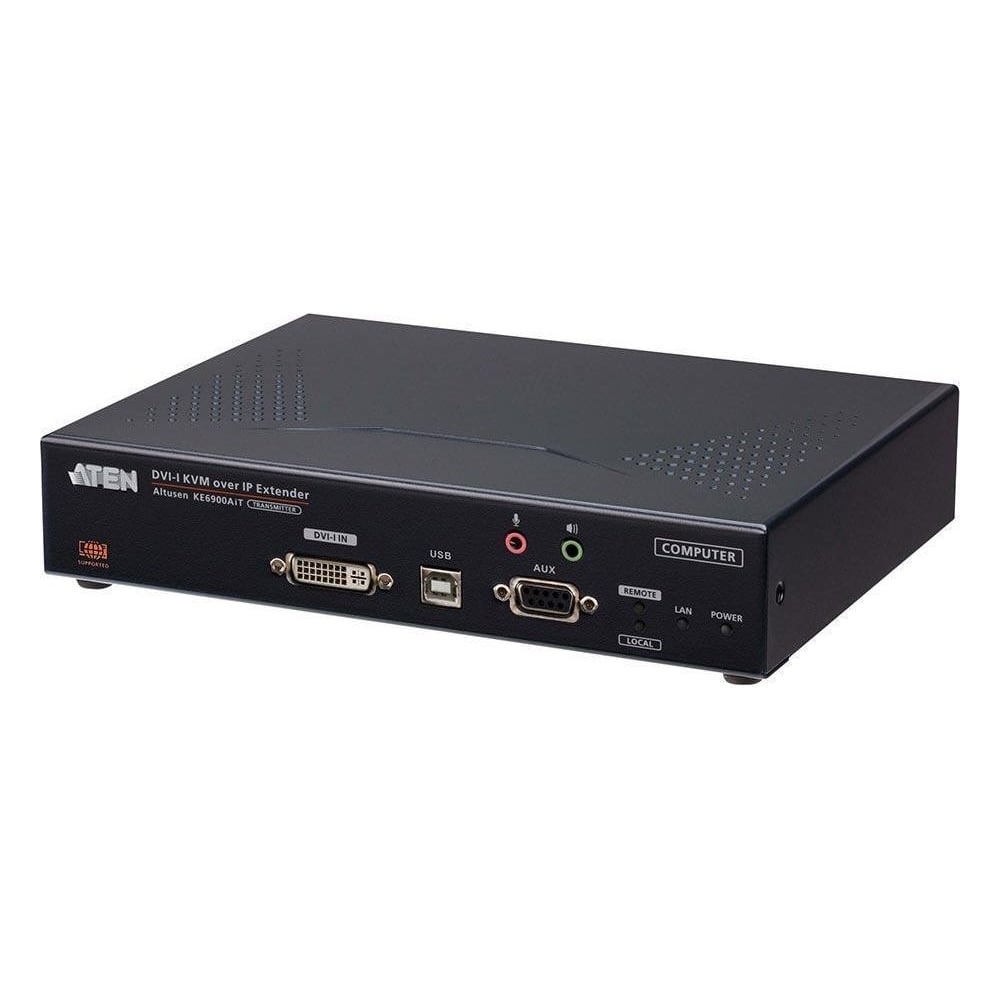 Изображение товара Удлинитель ATEN DVI-I KVM с доступом по IP и Интернет с поддержкой одного дисплея (передатчик) KE6900AiT-AX-G