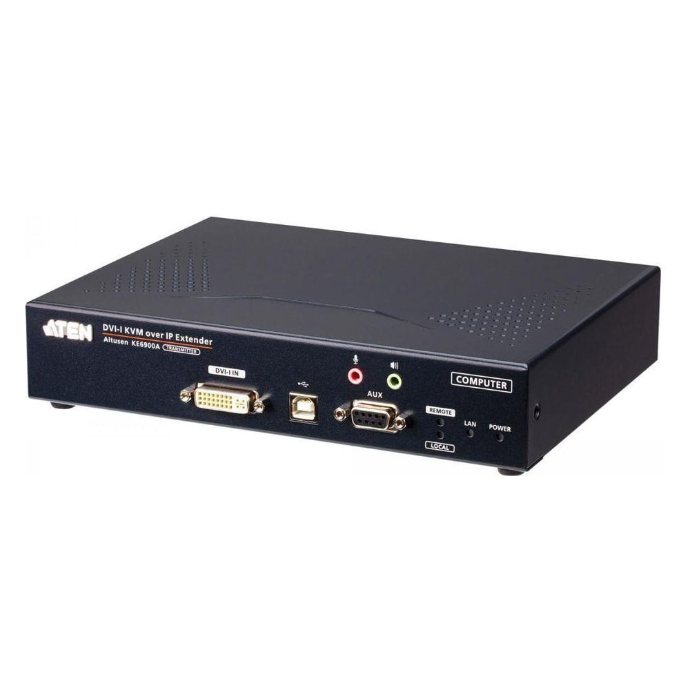 Изображение товара Удлинитель ATEN DVI-I Single Display KVM over IP Transmitter KE6900AT-AX-G