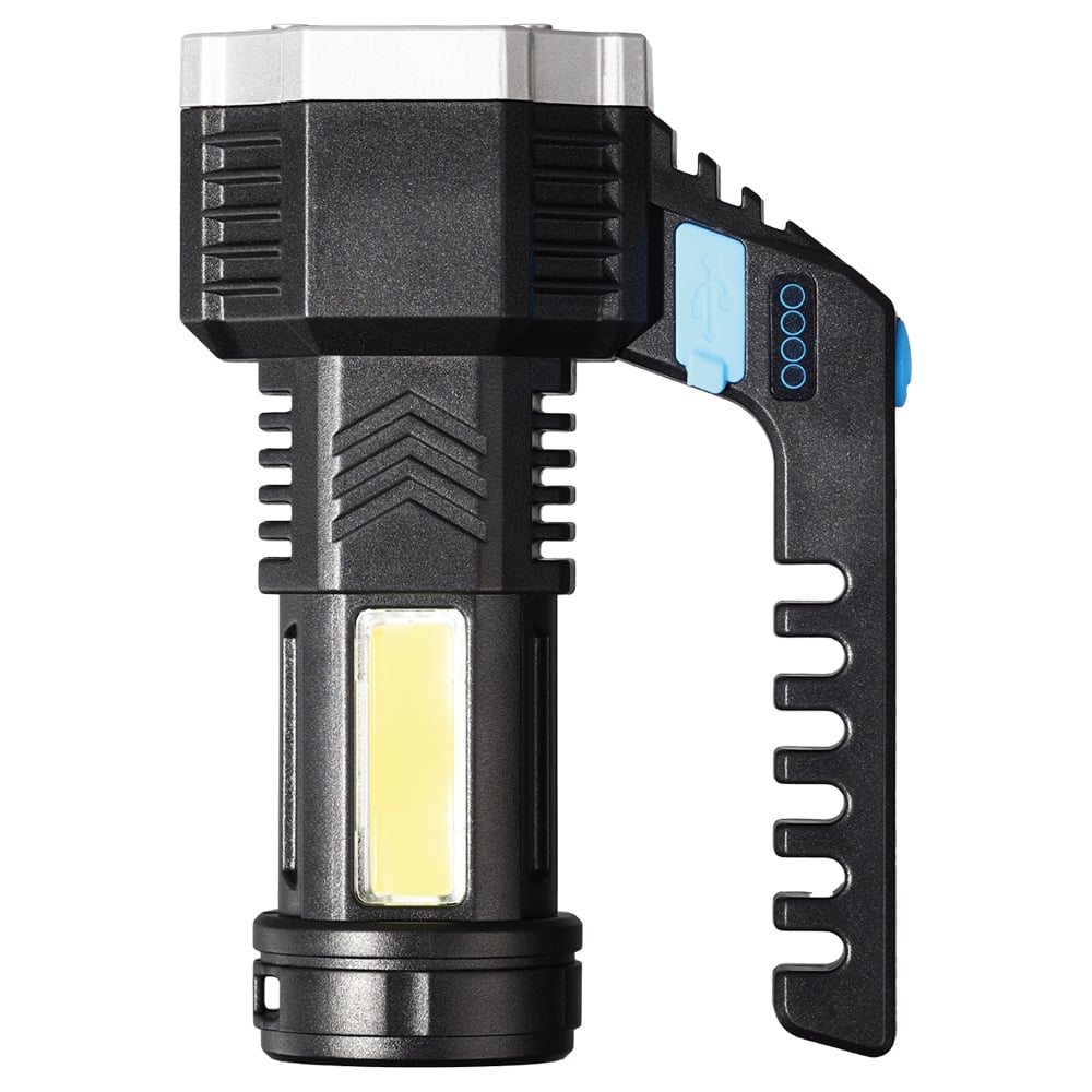 Изображение товара Фонарь прожектор Smartbuy, 5 LED и рассеиватели, боковой COB, встроенный аккумулятор, MicroUSB, SBF-815