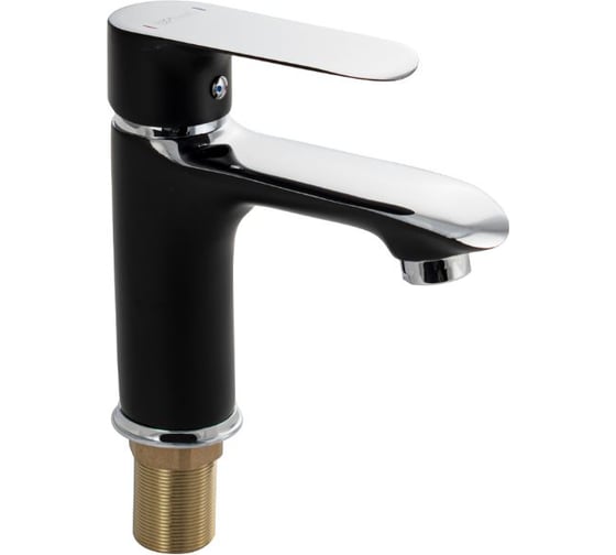 Изображение товара Смеситель на раковину шаровый комбинированный GFmark с чёрной эмалью 5530