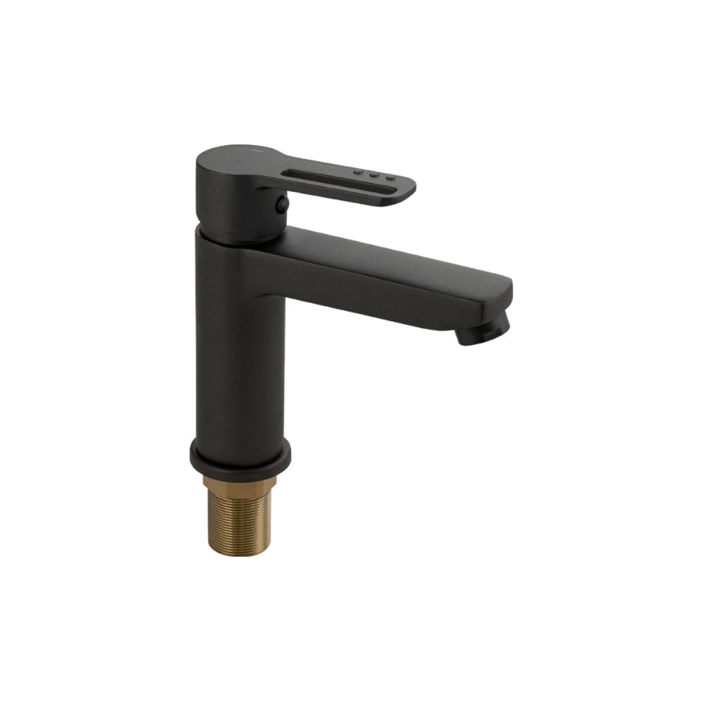 Изображение товара Смеситель для раковины САНАКС серия КОНСУЛ, шаровый, ручка с прорезью, цвет ГРАФИТ 8930