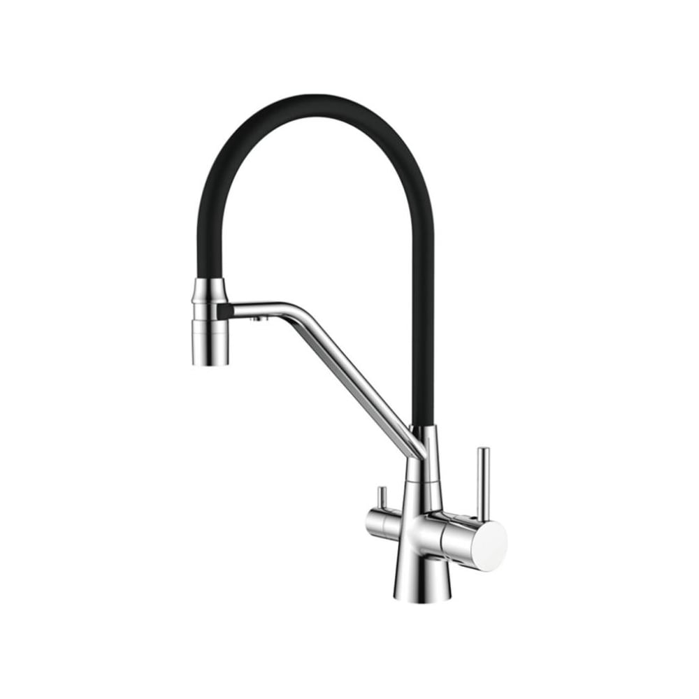 Смеситель для кухни Ledeme с гибким изливом L4897-2