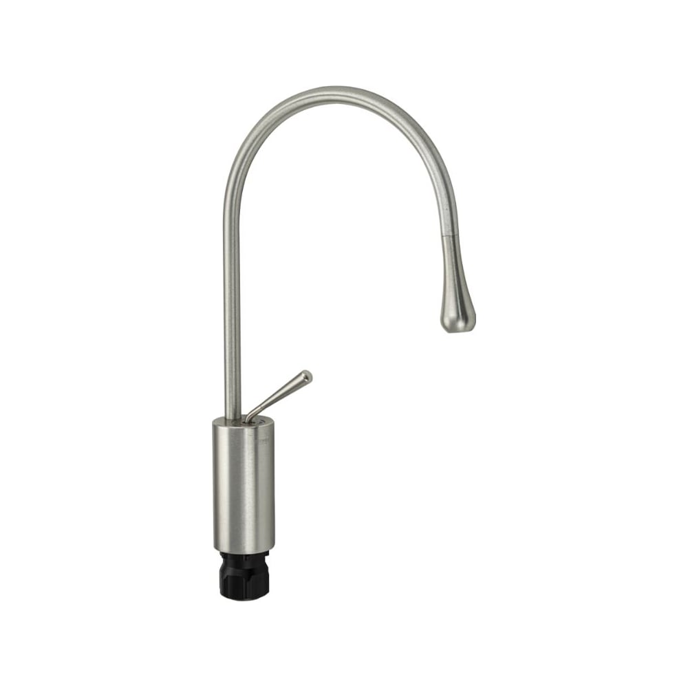 Изображение товара Смеситель для кухни и раковины BRIMIX С образный излив, из алюминия, шаровый, цвет САТИН 82218